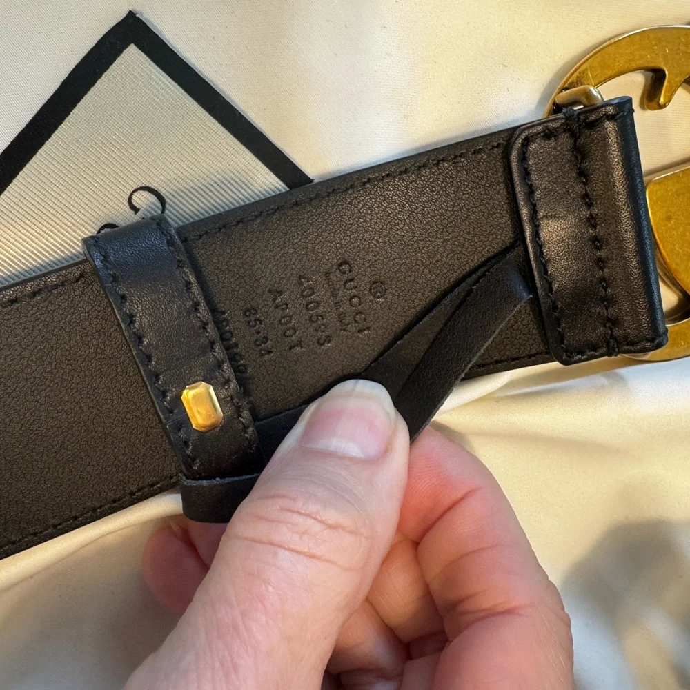 Authentic Gucci GG Marmont wide belt - Picture 3 of 7